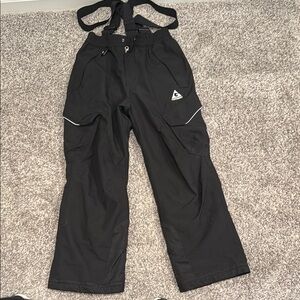 Kids Black Snow Pants